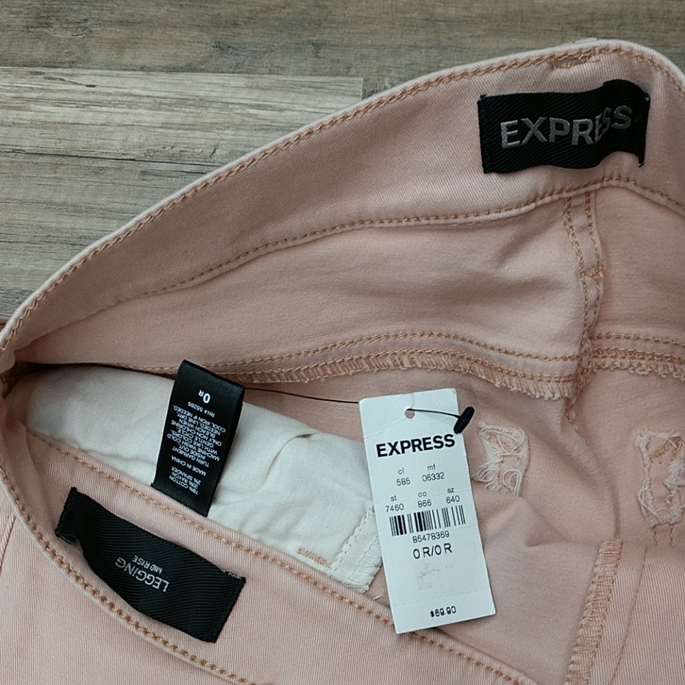 *NWT* Express Mid Rise Jean Leggings - Picture 7 of 8